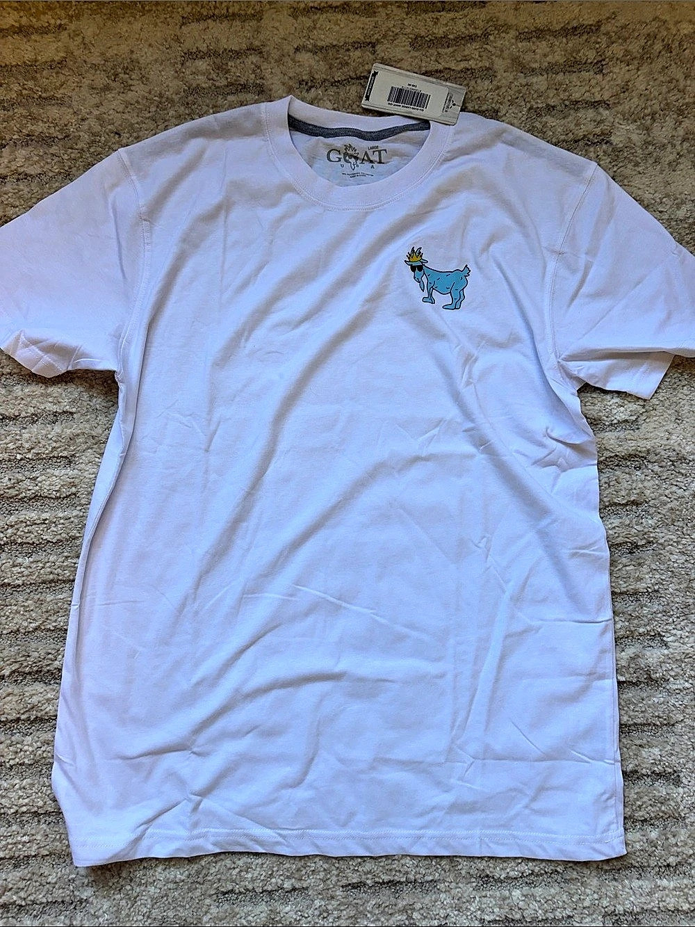 GOAT Short Sleeve Graphic Tee in White